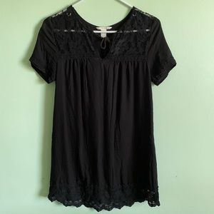 Forever 21 Black Babydoll Dress
